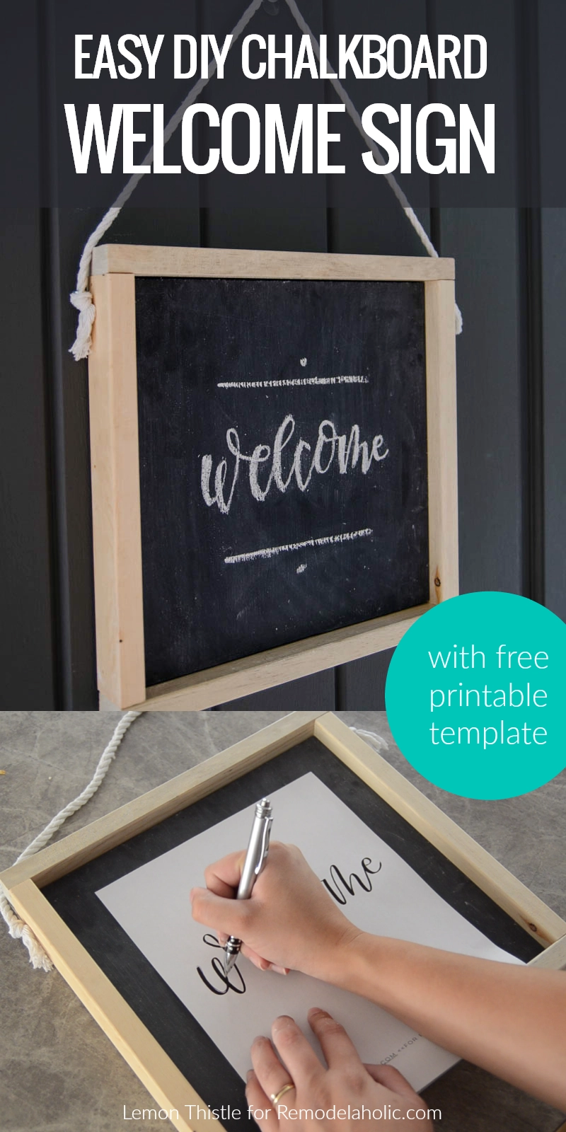How To Make Your Own Wooden Chalkboard Welcome Sign Free Printable Template Remodelaholic How To Make Your Own Wooden Chalkboard Welcome Sign Free Printable Template Remodelaholic