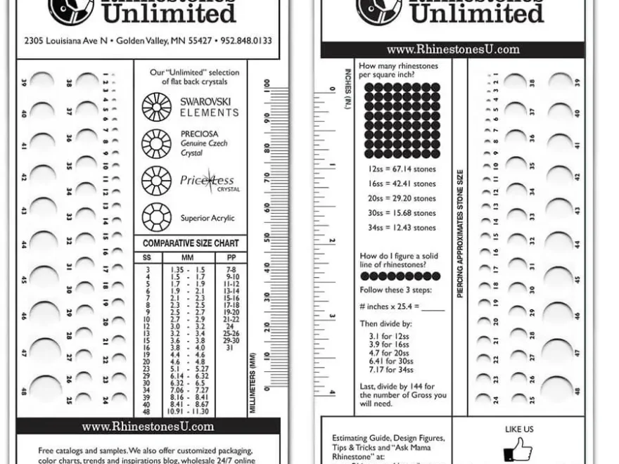 How To Measure Rhinestones Stone Size Chart In Mm Ss Pp SUNMEI BUTTON