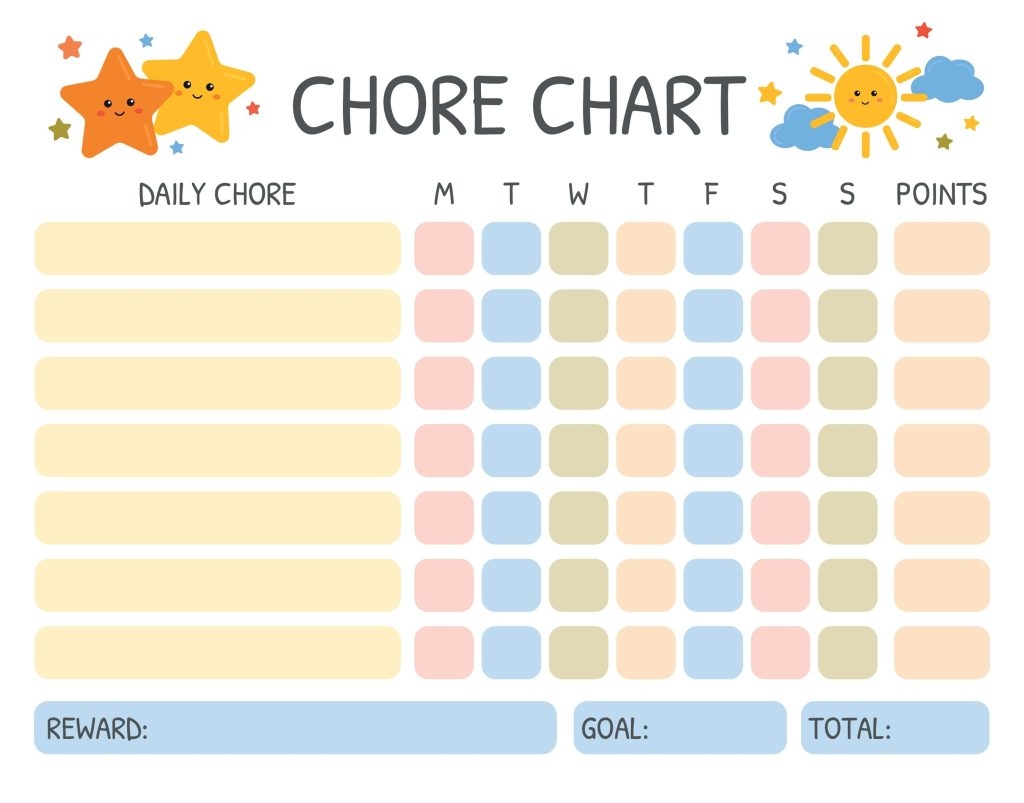 Printable Accountability Sheet For Young Children