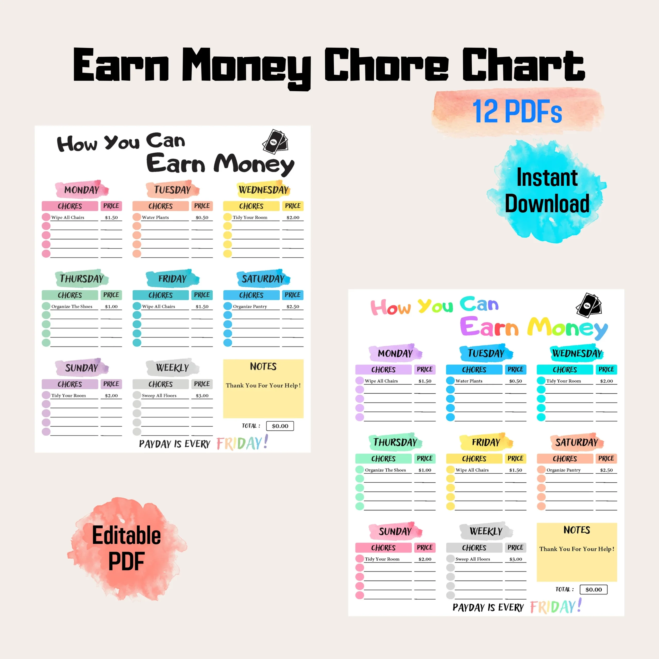 30% Off Price Chart Printable