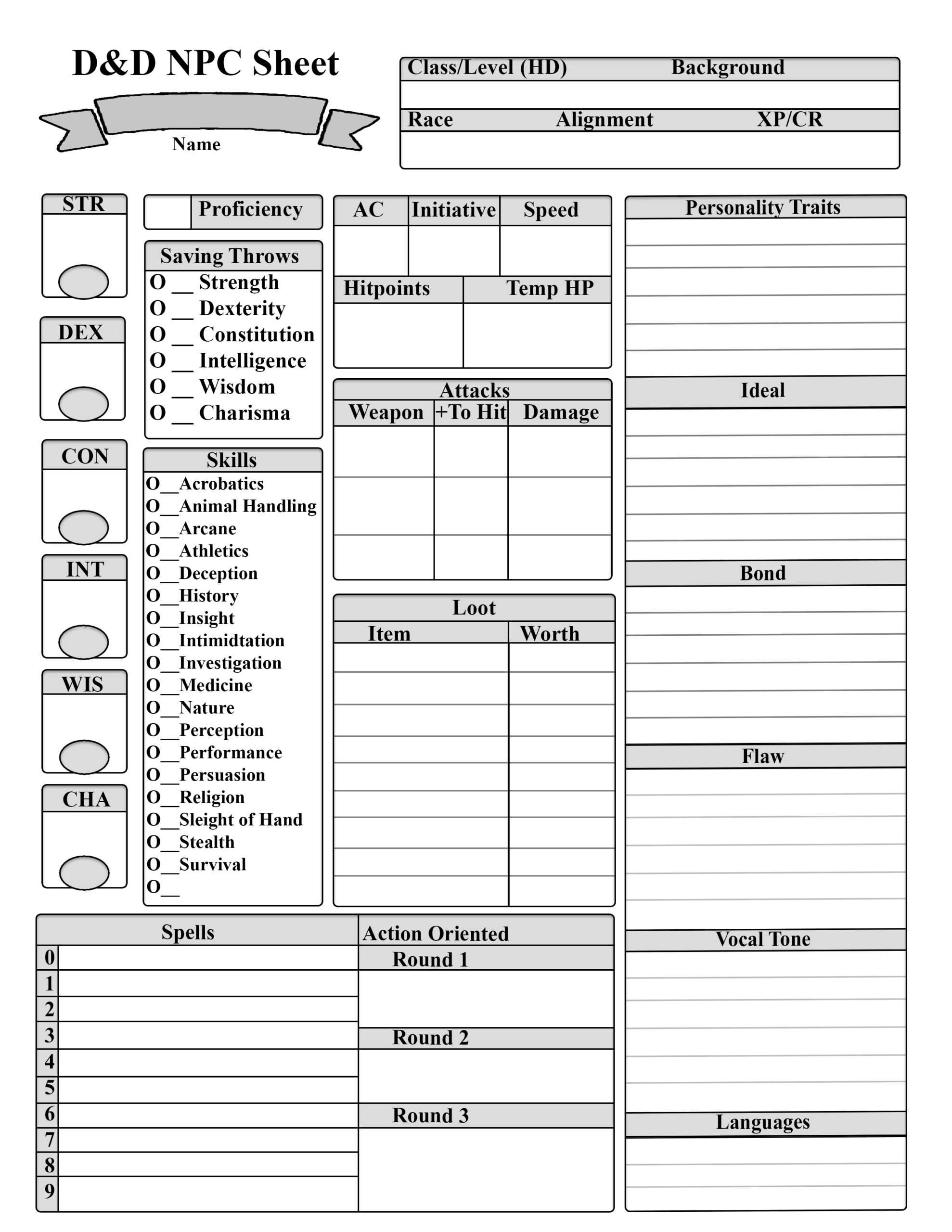 I Made An NPC Sheet For My Notable NPCs Bosses Using The Character Sheet Setup For Familiarity R mattcolville I Made An NPC Sheet For My Notable NPCs Bosses Using The Character Sheet Setup For Familiarity R mattcolville