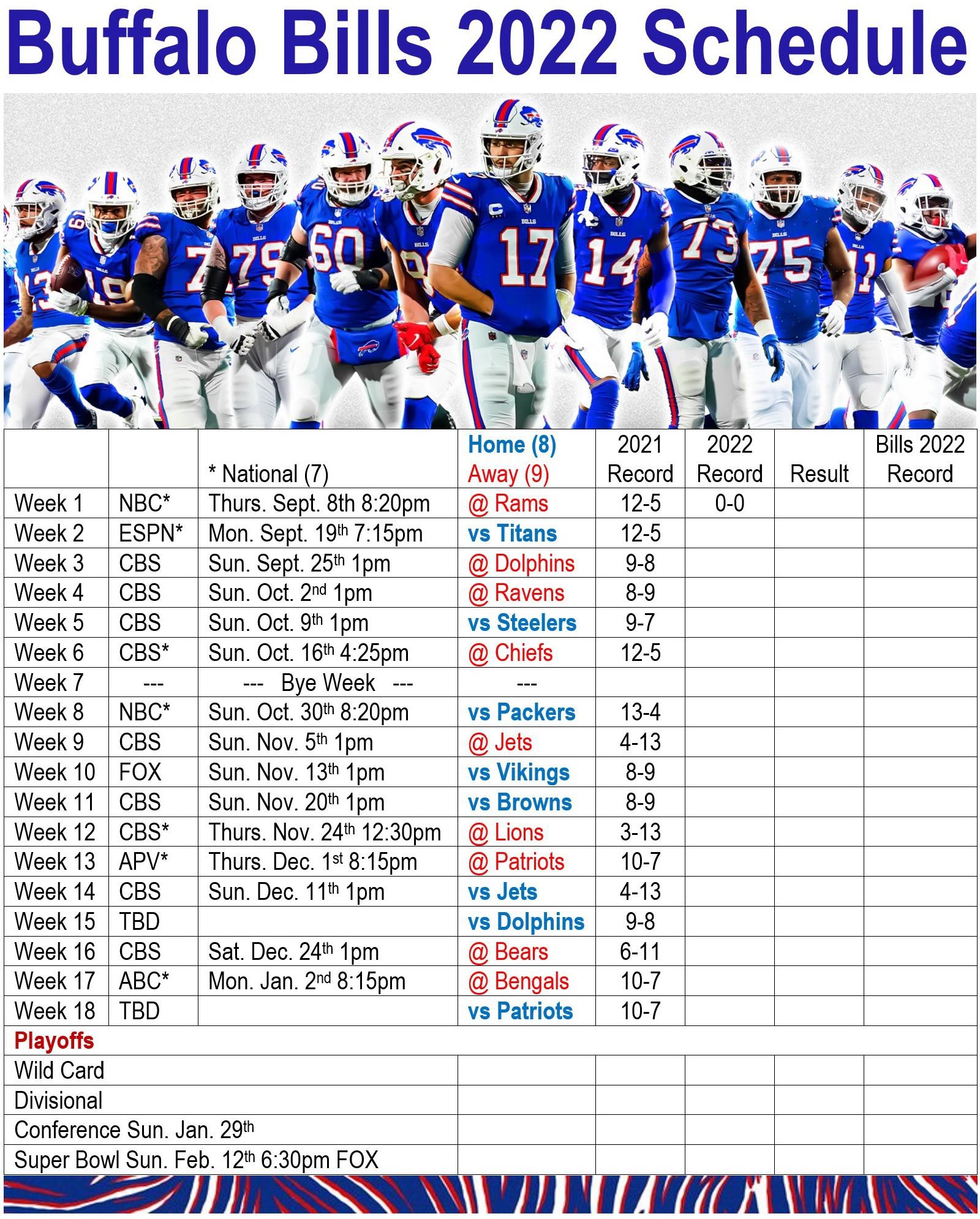 I Made These 2022 Buffalo Season Schedules At Work 20 0 Baby See Attached They Should Print Up Nicely Go Bills R buffalobills I Made These 2022 Buffalo Season Schedules At Work 20 0 Baby See Attached They Should Print Up Nicely Go Bills R buffalobills