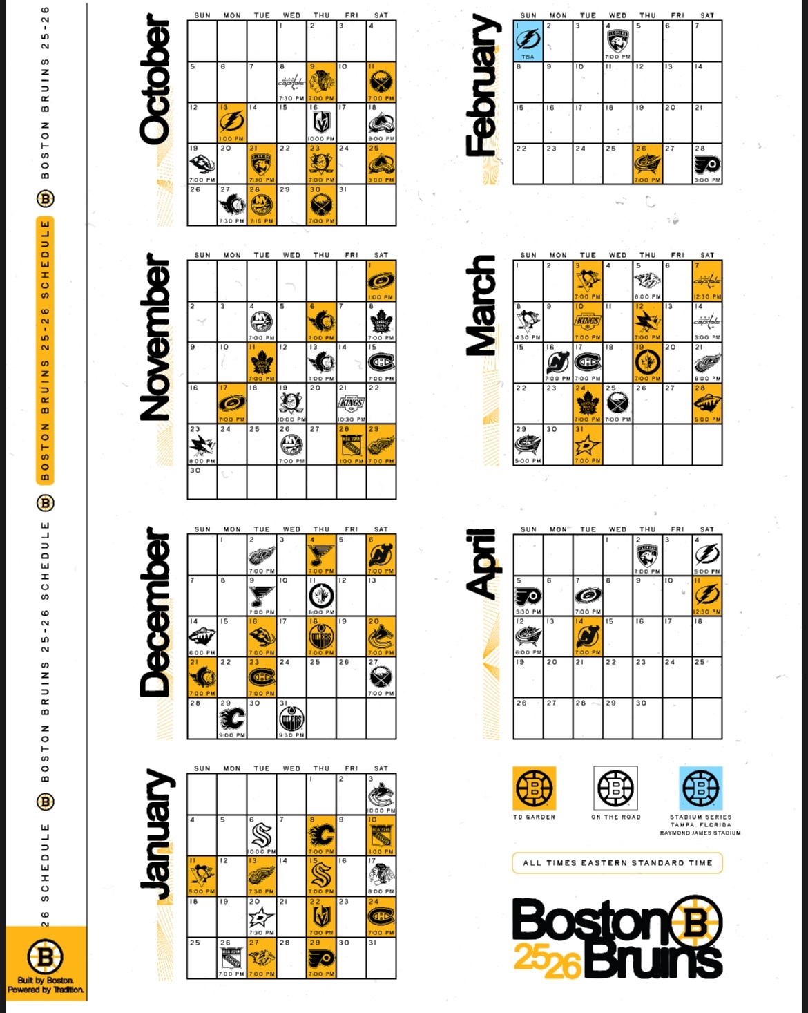 Ian Steele On X The 2025 26 Boston Bruins Schedule abc6 nhlbruins Https t co agaonCV3T9 X