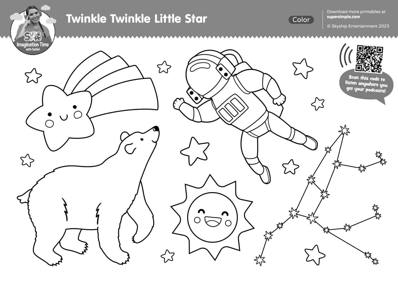 Little Star Coloring Sheets Printables