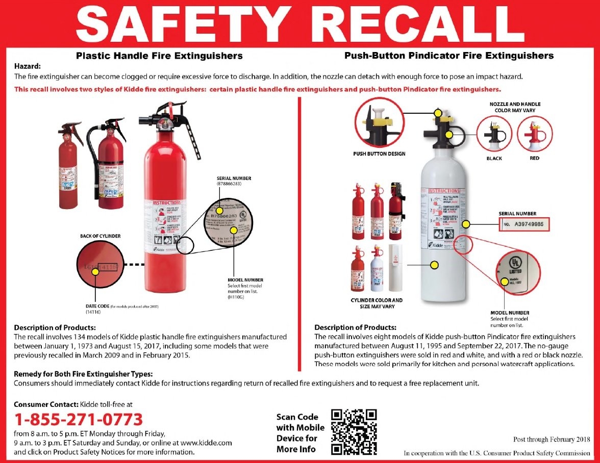 Information On Kidde Recall For Fire Extinguishers Sierra Wave Eastern Sierra News The Community s News Information On Kidde Recall For Fire Extinguishers Sierra Wave Eastern Sierra News The Community s News