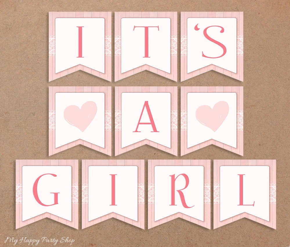 Its A Girl Printable Sign