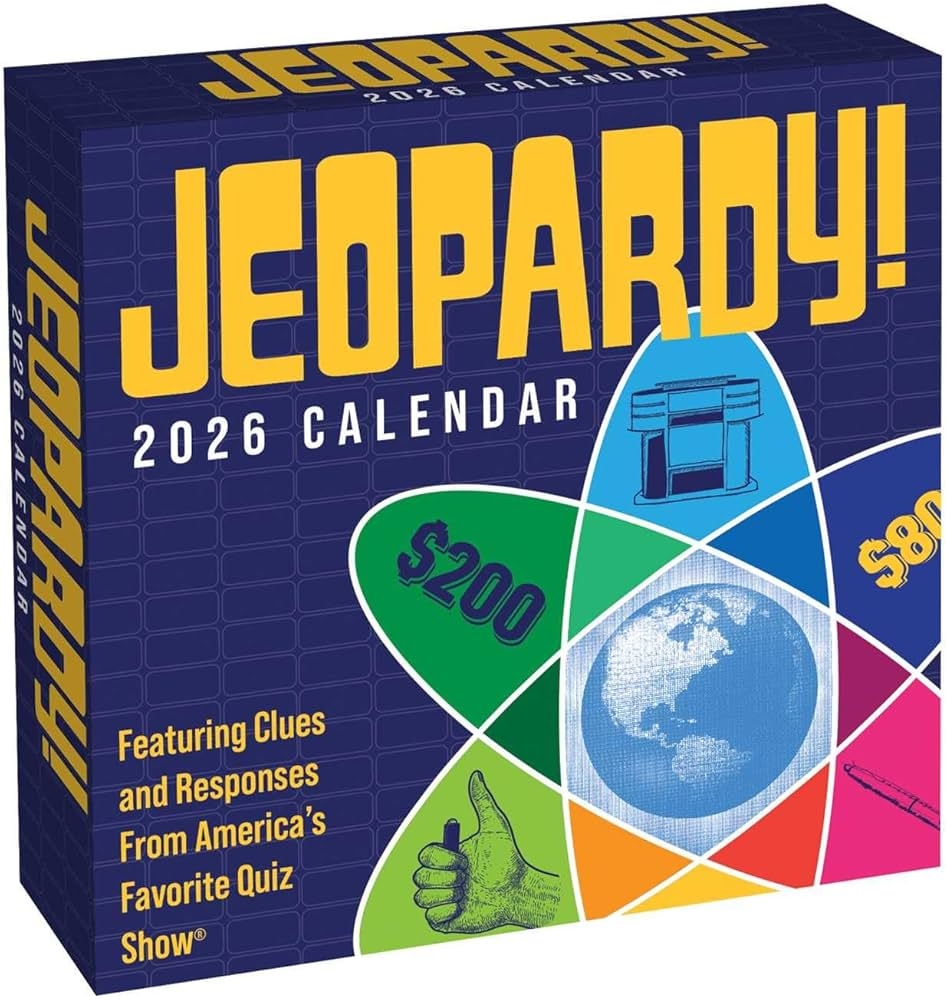 JEOPARDY 2026 Day to Day Calendar Featuring Clues And Responses From America s Favorite Quiz Show Sony 9781524898175 Amazon Books