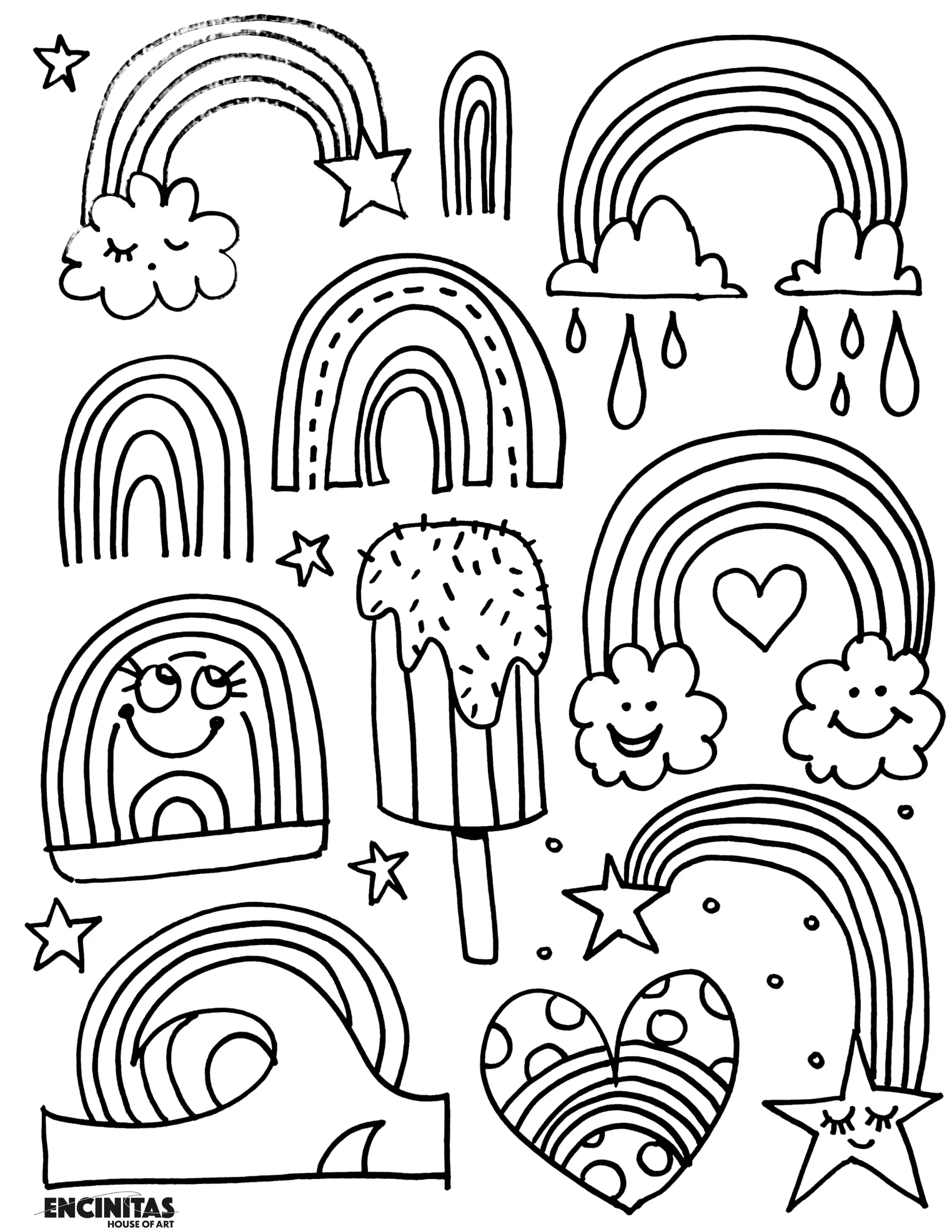 Rainbow Coloring Sheet Printable