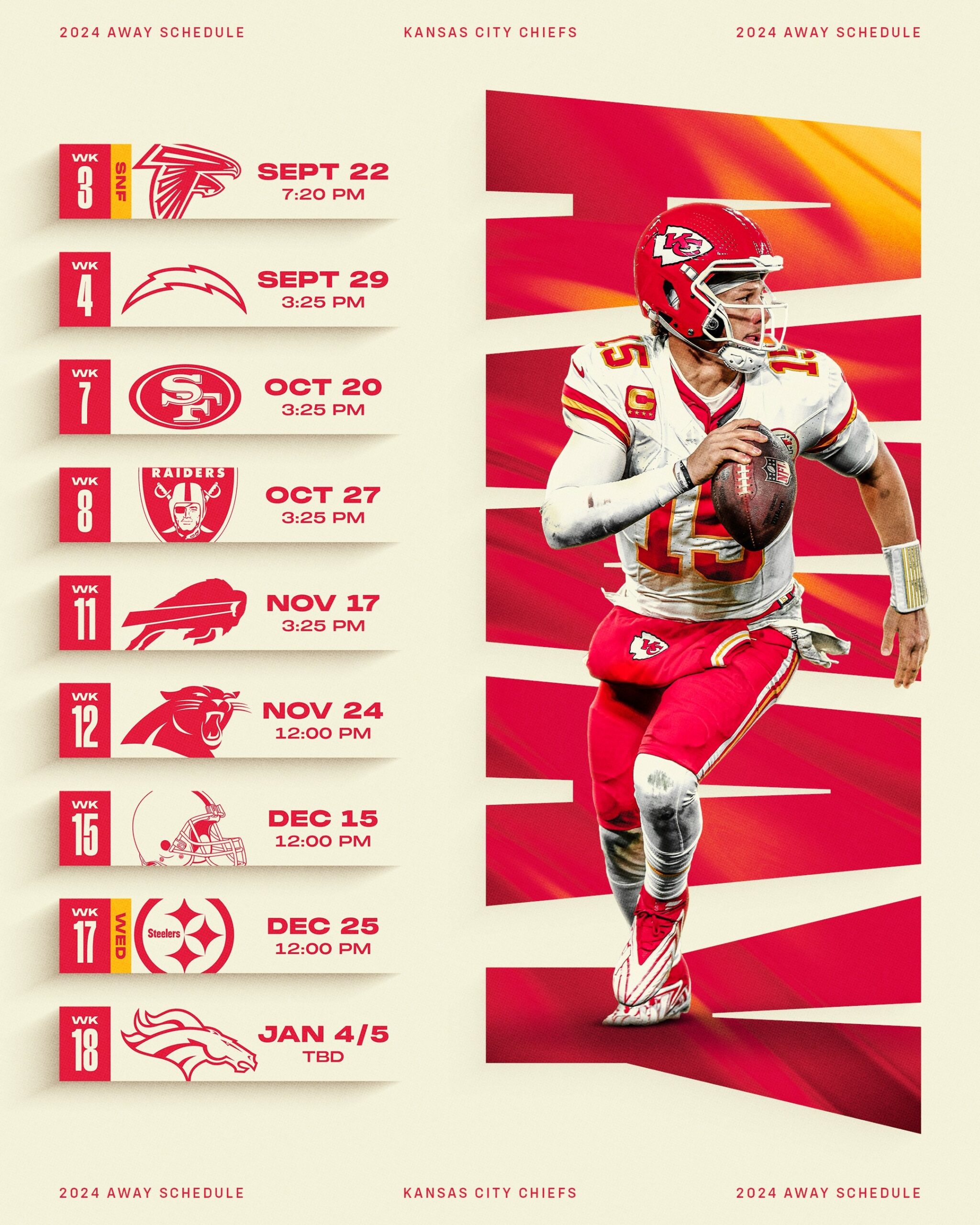 Kansas City Football Schedule Printable