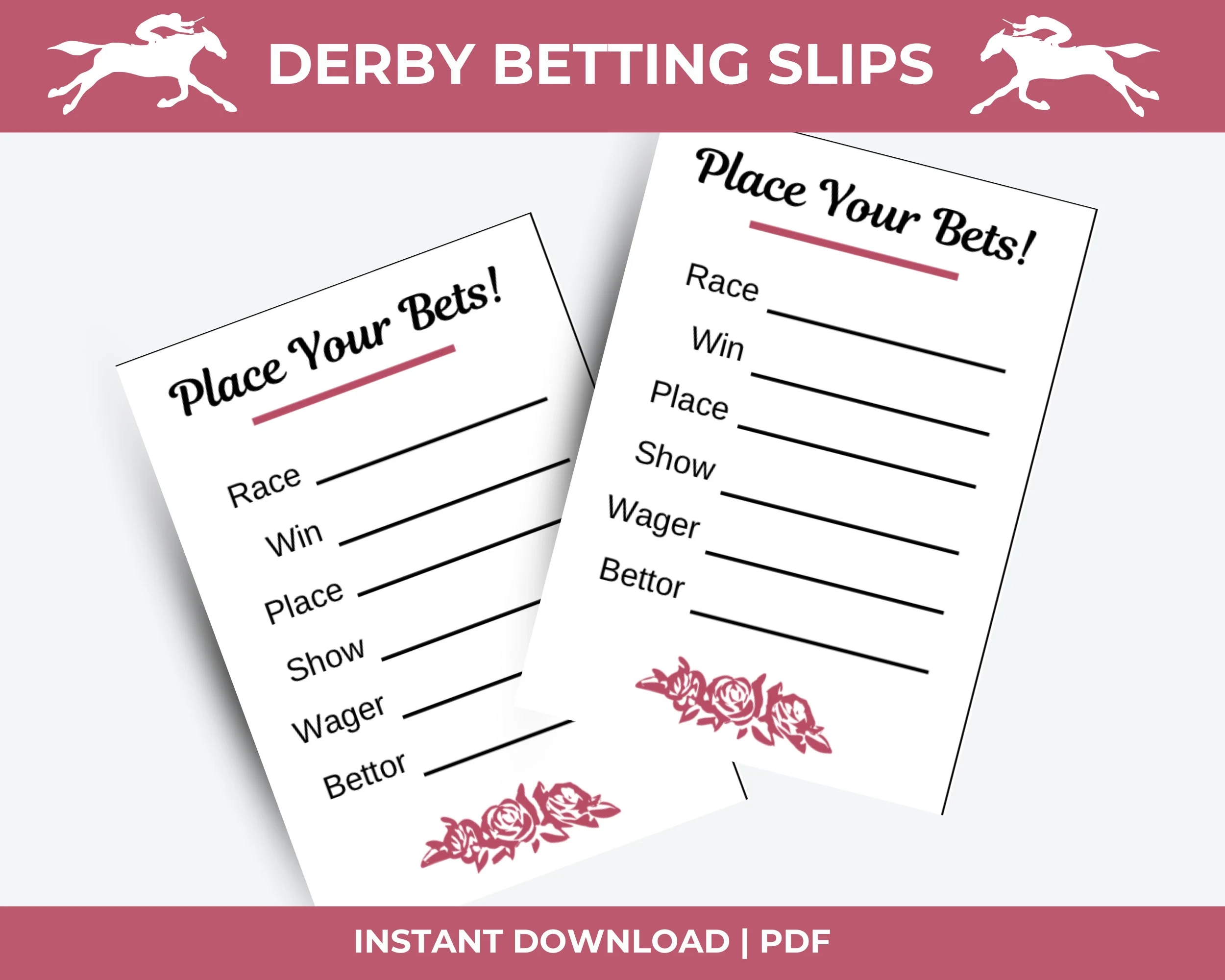 Kentucky Derby Betting Slips Printable Derby Games Derby Party Activities Horse Racing Games Kentucky Derby Party Games Derby 2024 Etsy