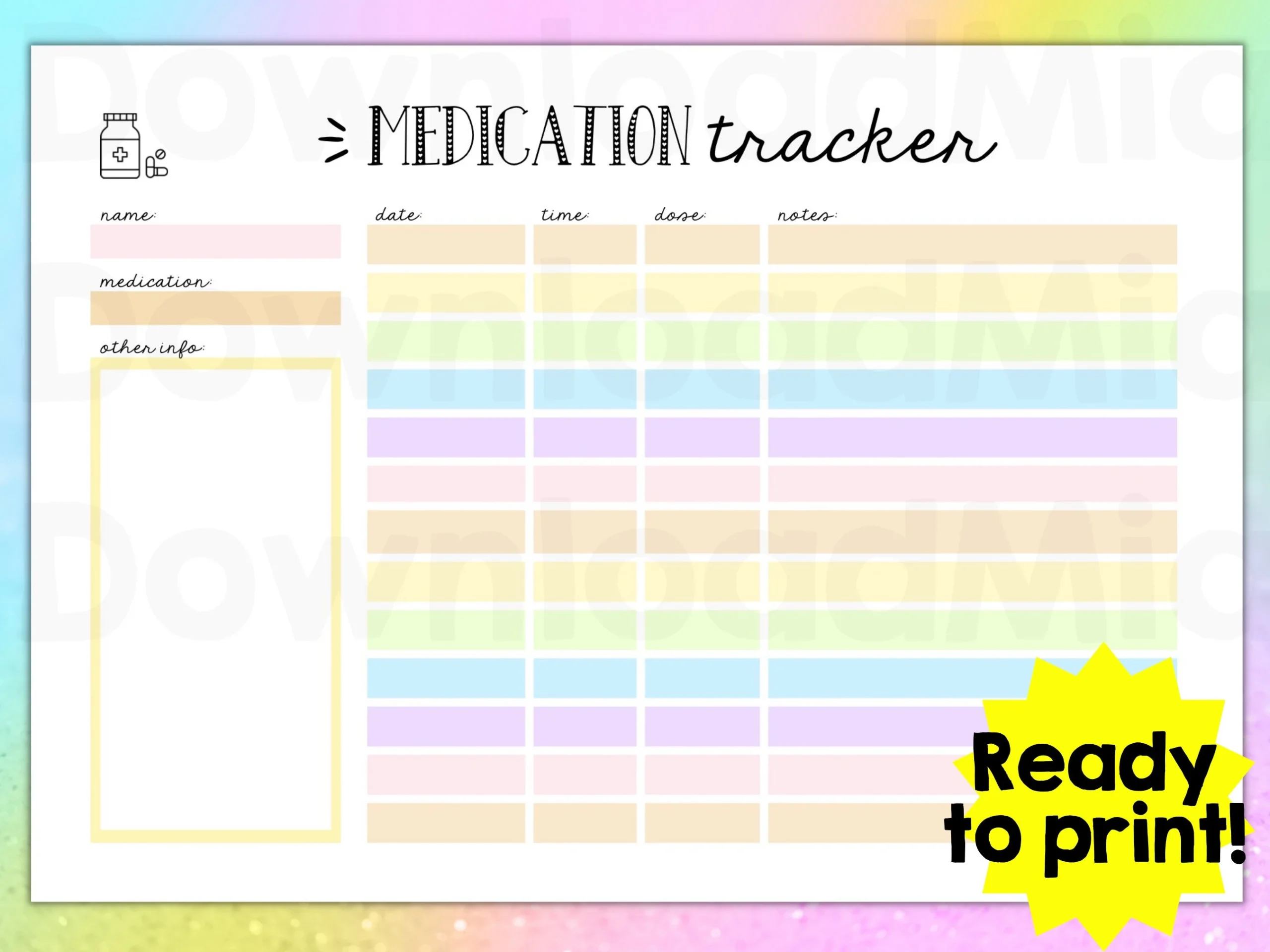 Kids Medication Chart Medication Tracker Chart Kids Medicine Log Children s Medication Schedule Paracetamol Dosage Record Etsy Norway