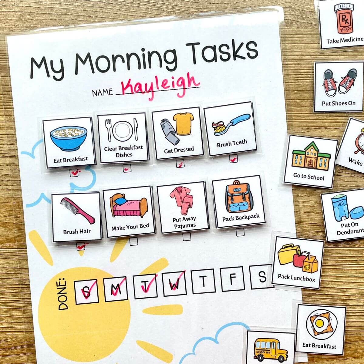 Free Printable Morning Routine Chart