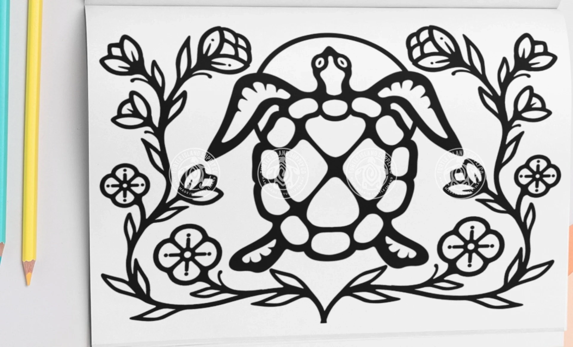 Kind Turtle Colouring Page Ojibwe Floral Design digital Download Etsy Kind Turtle Colouring Page Ojibwe Floral Design digital Download Etsy