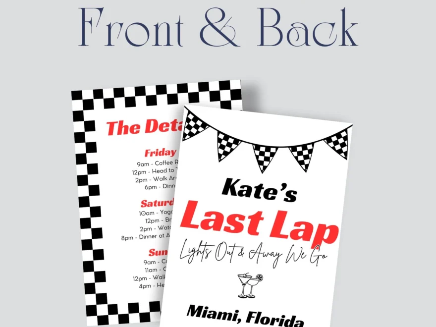 Last Lap Bachelorette Party Invitation Template Racing Theme Bachelorette Formula 1 NASCAR Bachelorette Theme Hen Do Etsy