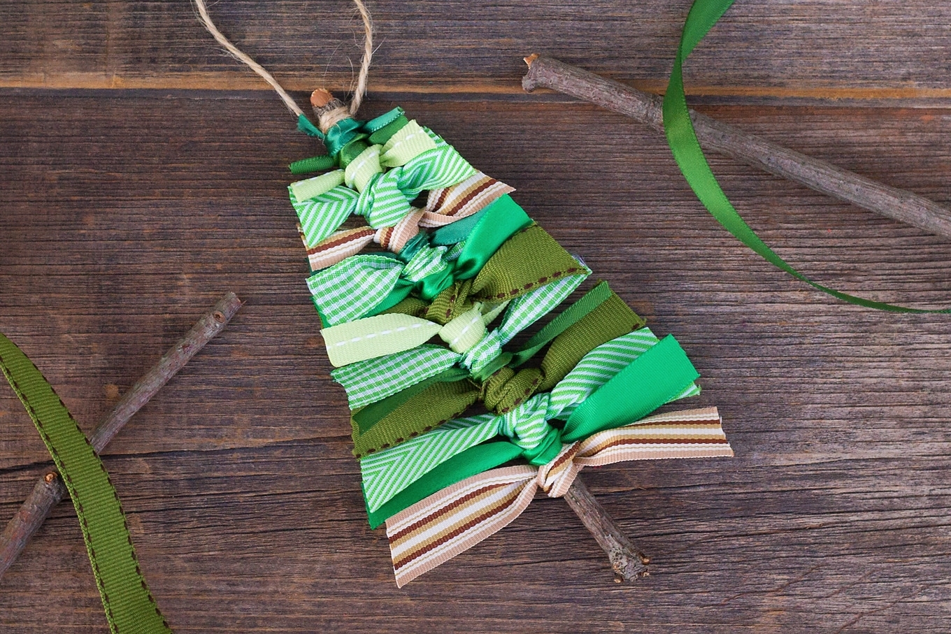 Learn How To Make A Scrap Ribbon Christmas Tree Ornament Learn How To Make A Scrap Ribbon Christmas Tree Ornament