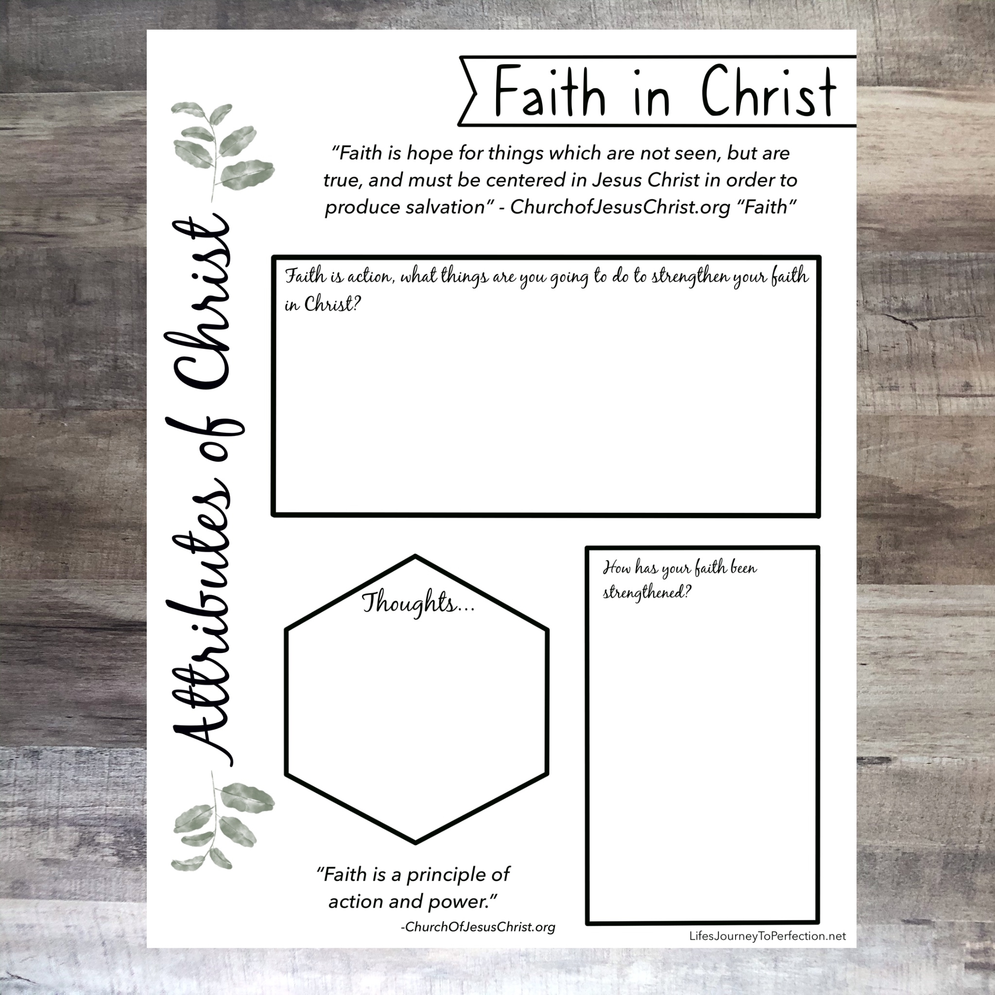 Printable Study Guide For Christlikeness