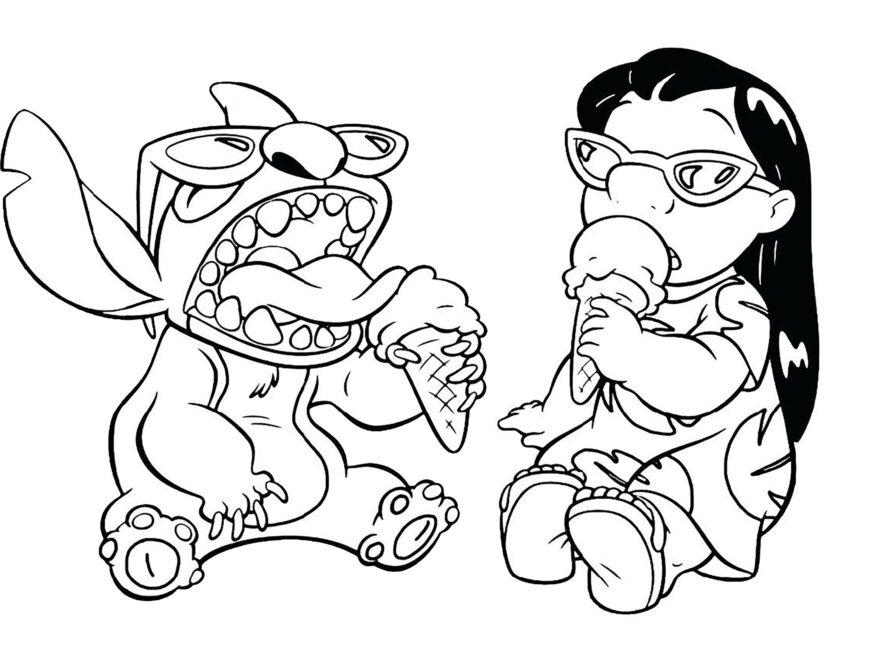 Lilo And Stitch Coloring Page For Children Lilo And Stitch Coloring Pages