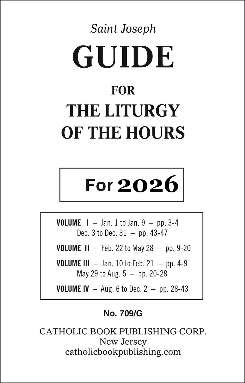 Liturgy Of The Hours Guide 2026 AVAILABLE NOW Holy Land Art Company LLC