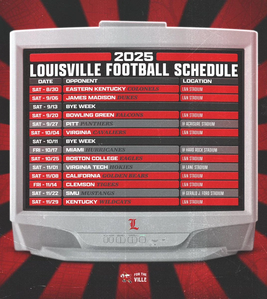 2026 College Football Schedule Printable