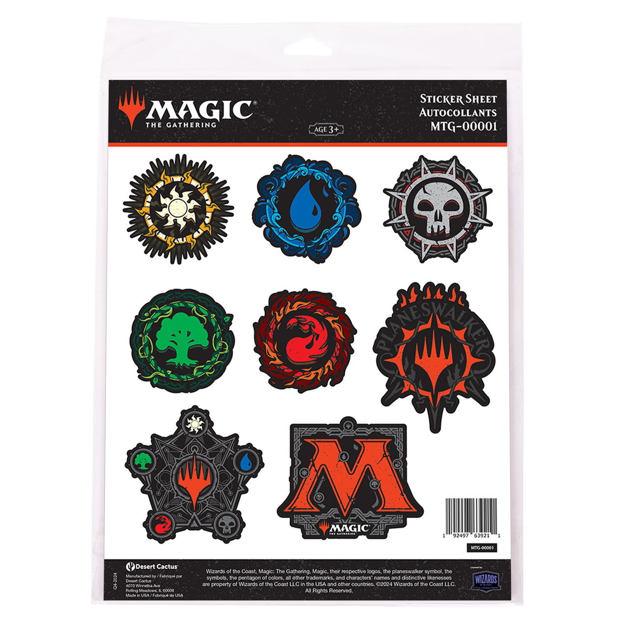 Magic The Gathering Sticker Sheet 1 One Eyed Jacques