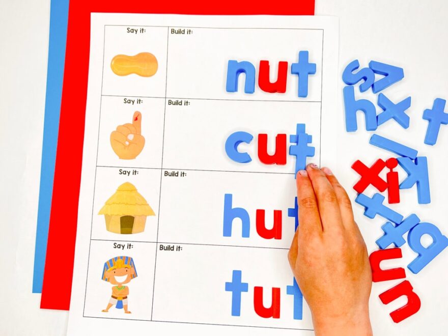 Magnet Letters Building CVC Words Pre K Printable Fun