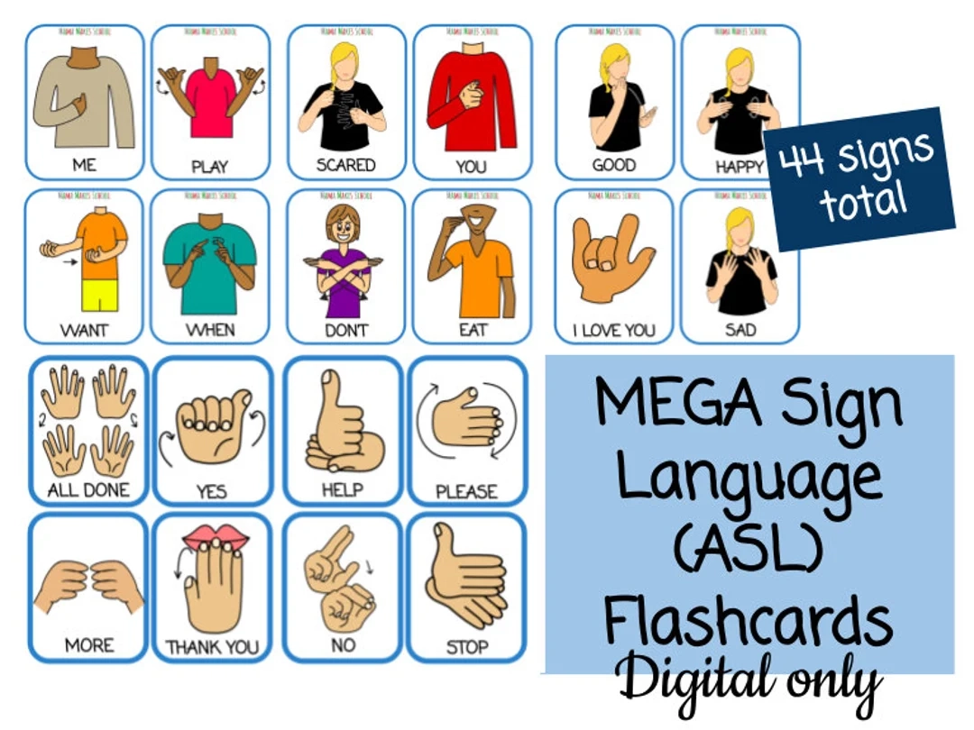Commonly Used Sign Language Phrases Printable Commonly Used Sign Language Phrases Printable