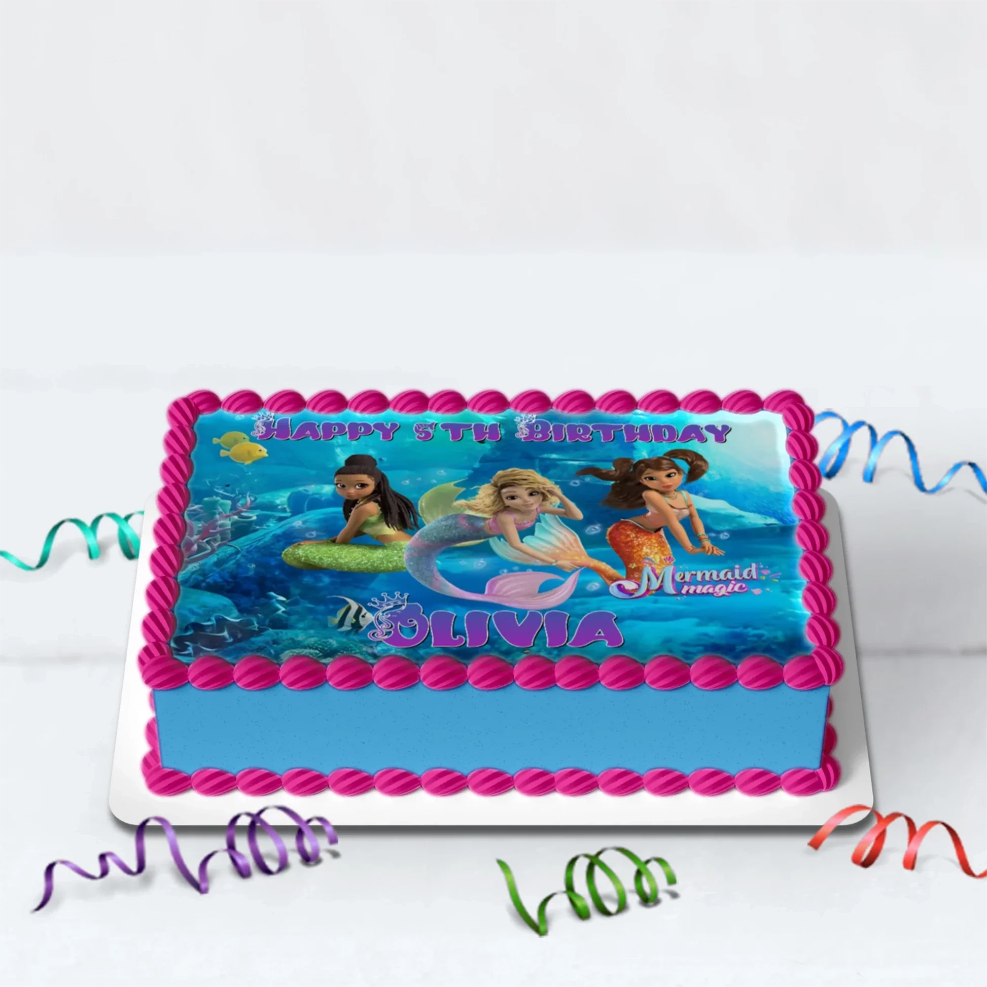Edible Sheet Cake Mermaid Images Printable