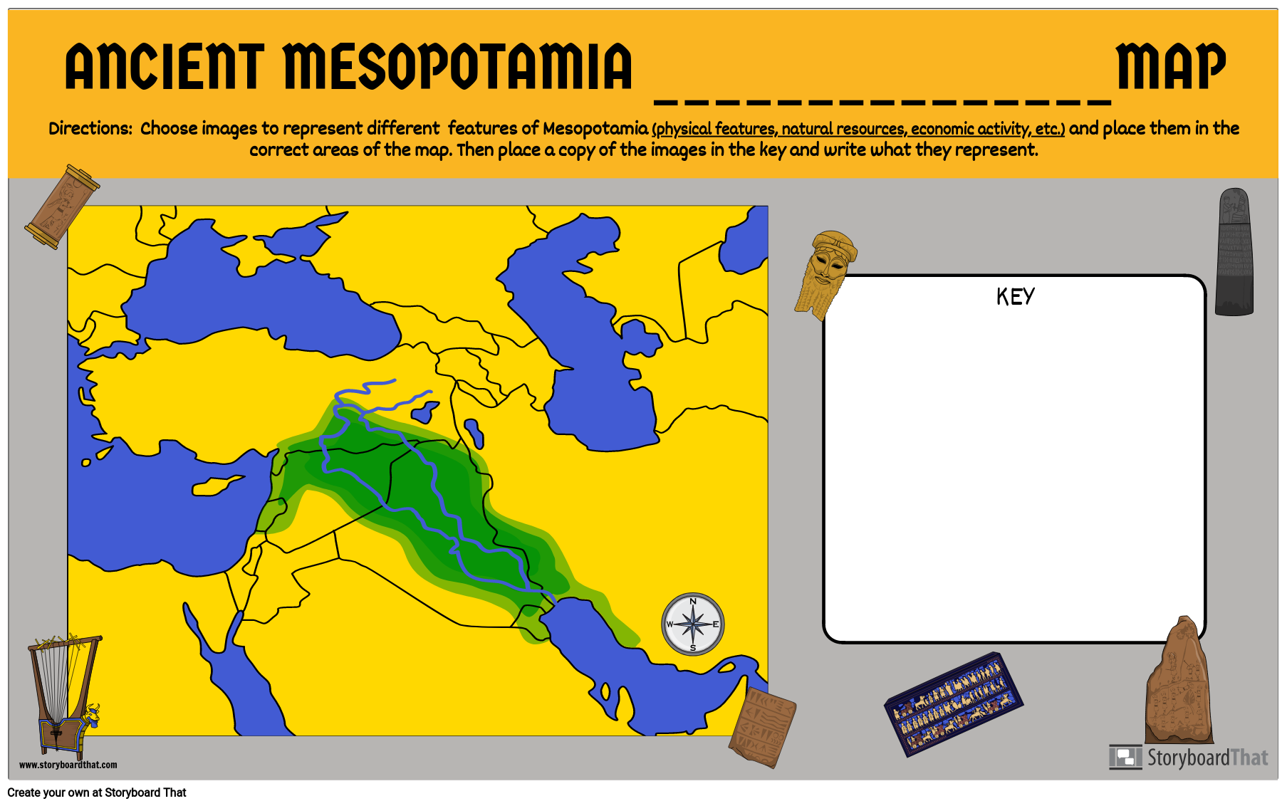Mesopotamia Map Quiz Printable