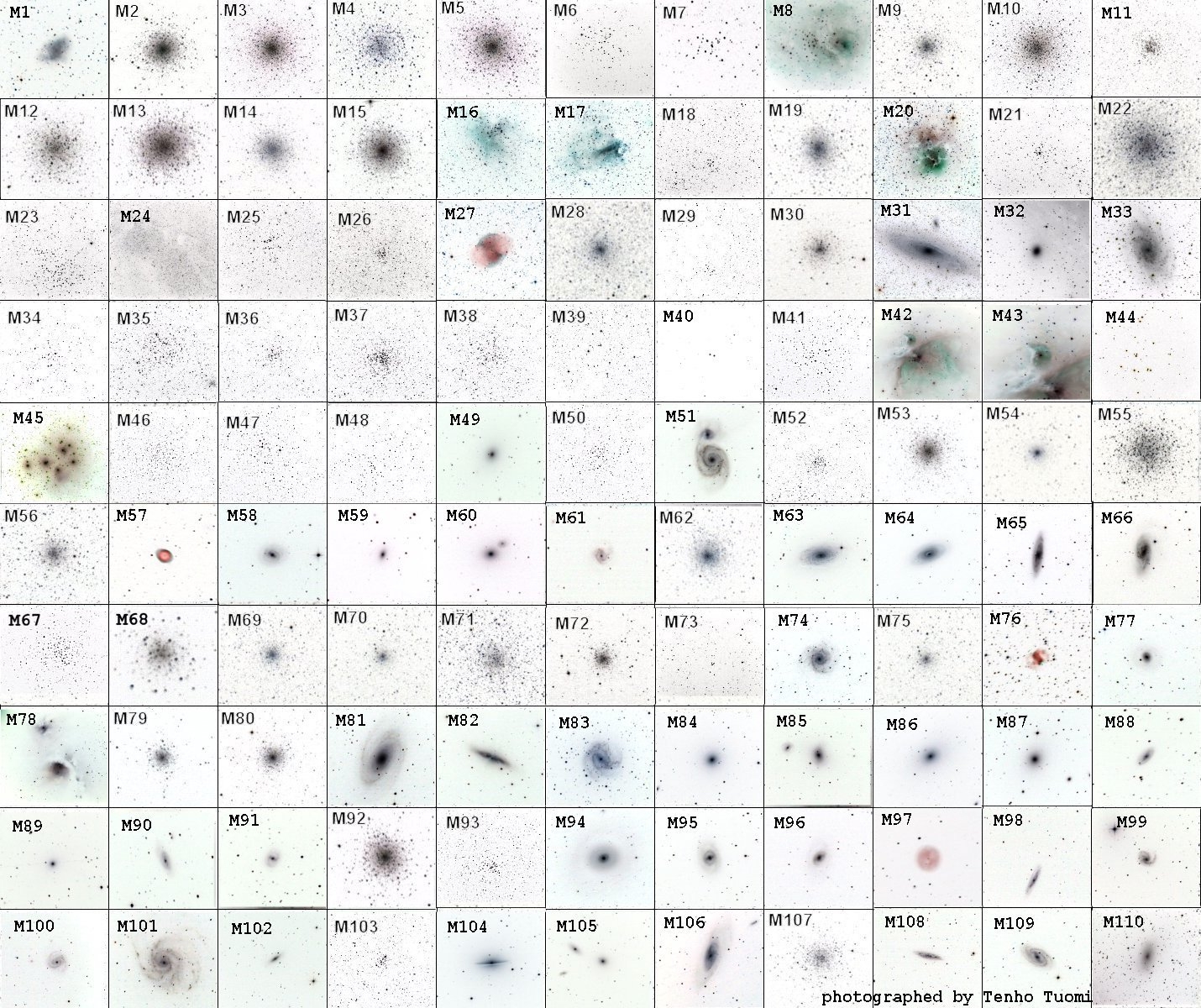 Messier Check List PDF Beginners Forum No Astrophotography Cloudy Nights