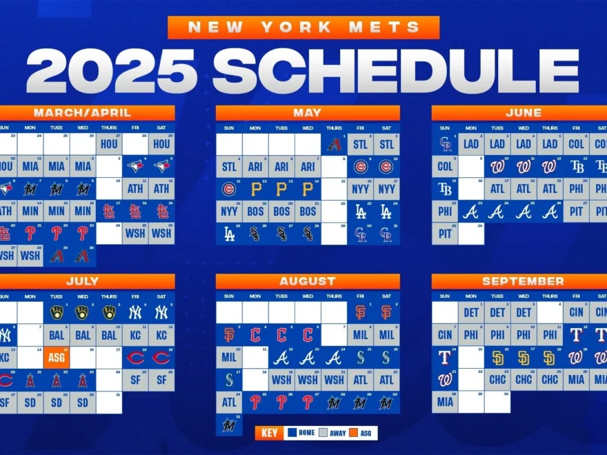 Mets 2025 Full Schedule Released R NewYorkMets