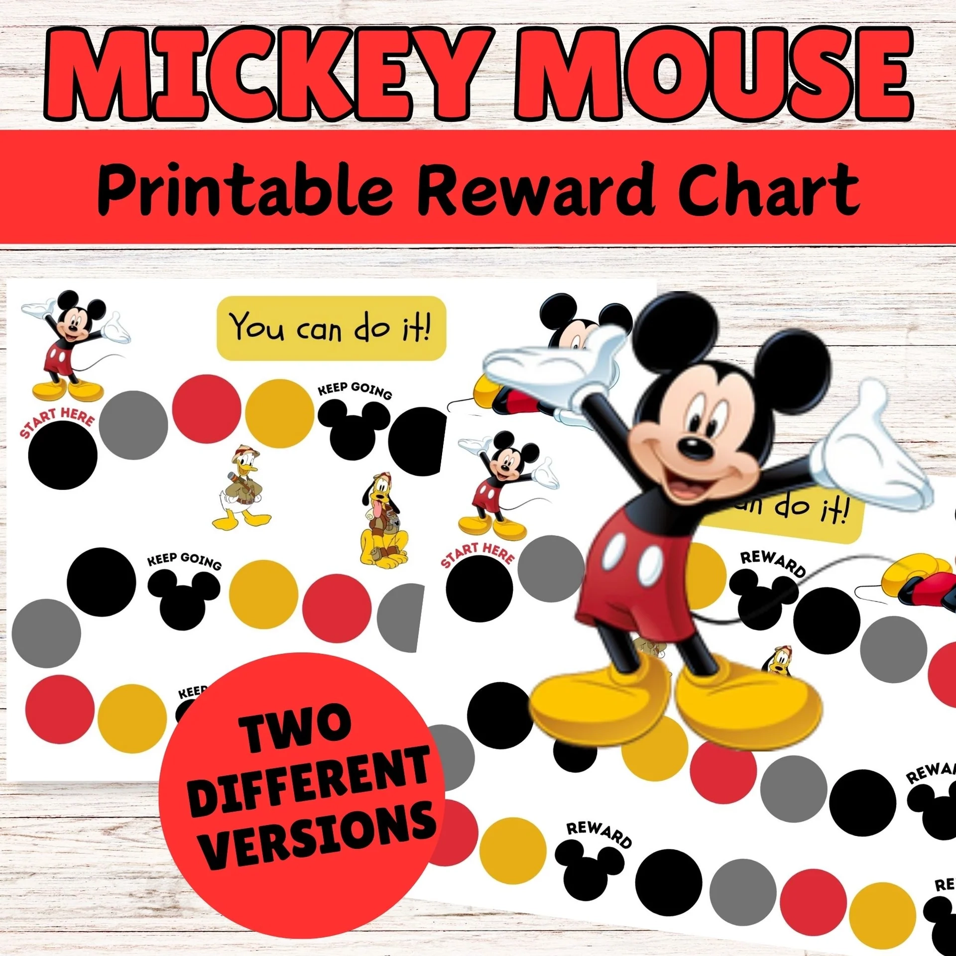 Mickey Mouse Reward Chart Printable