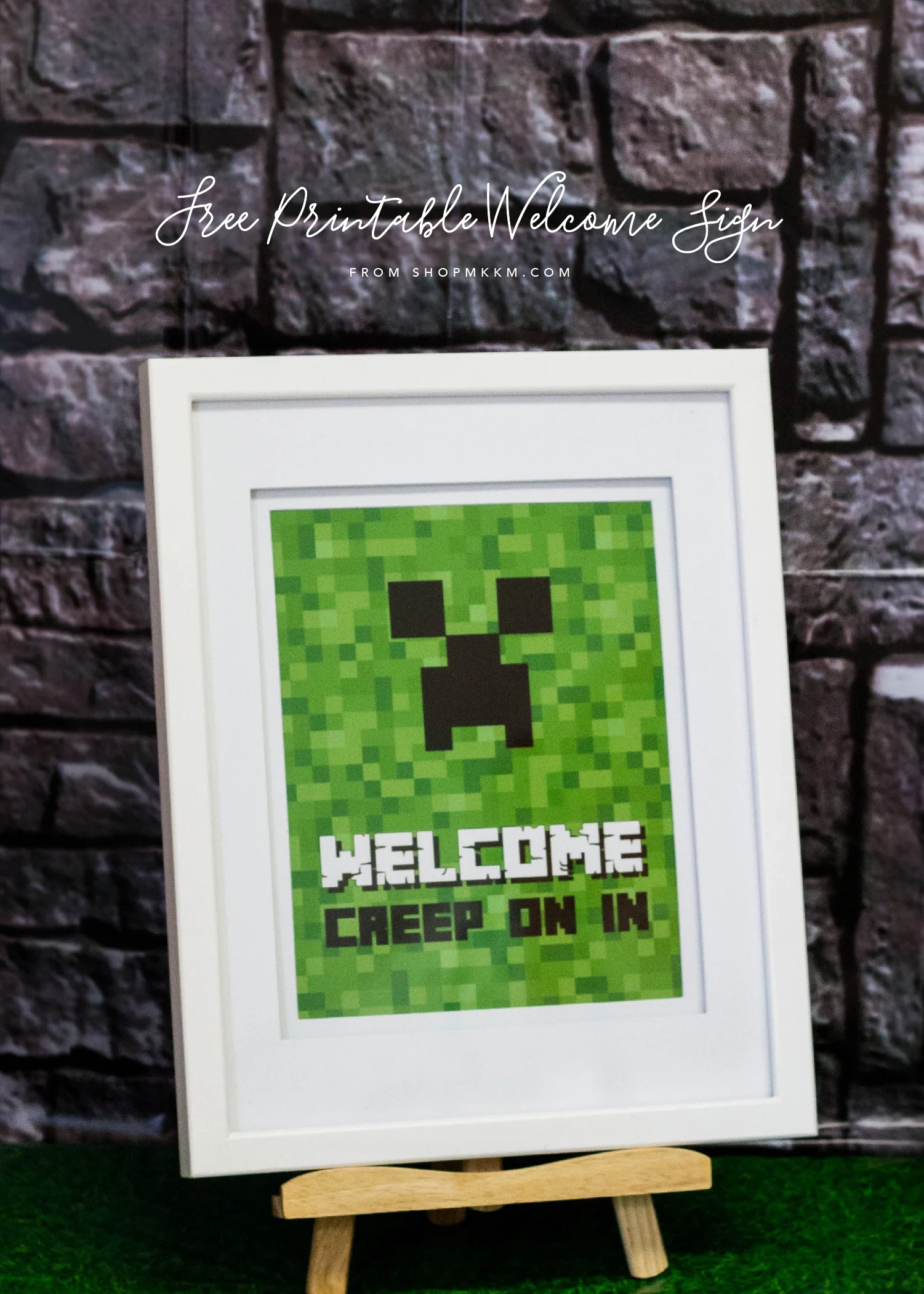 8x10 Printable Minecraft Signs