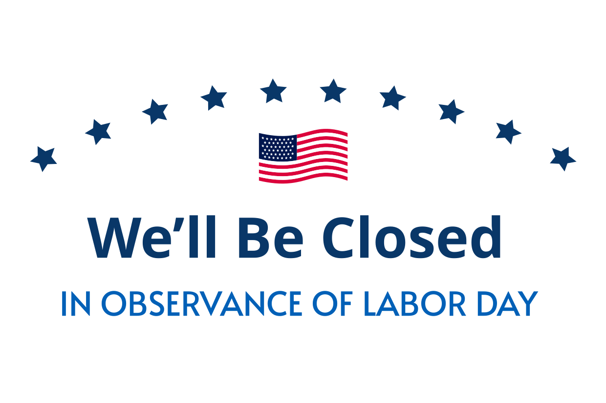 Minimalistic Closed On Labor Day Sign Template Square Signs