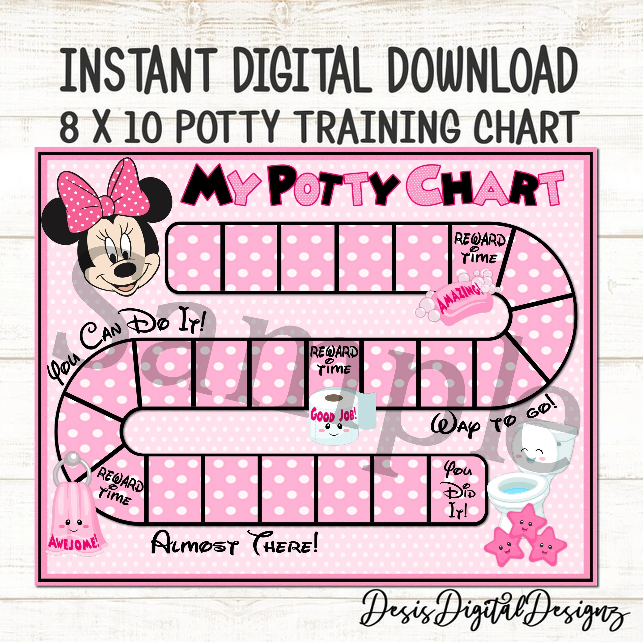 Printable Potty Chart Minnie Mouse