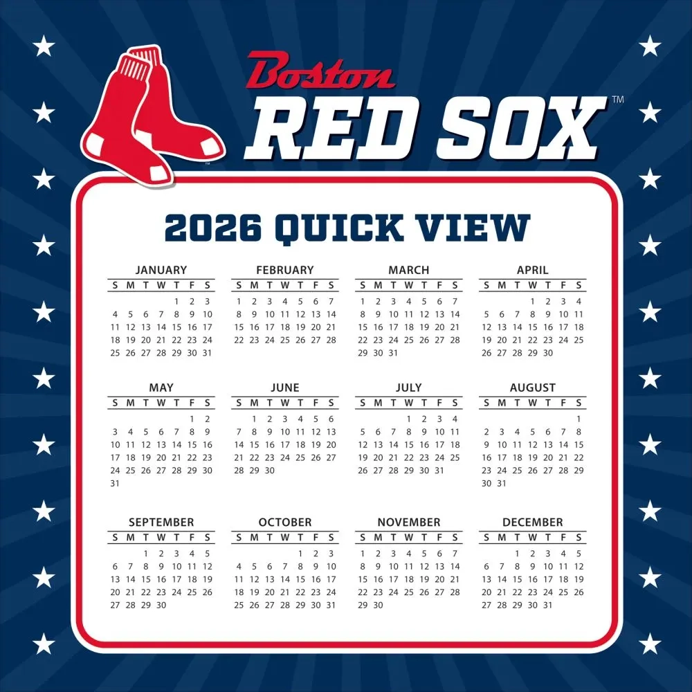 MLB Boston Red Sox 2026 Desk Calendar Calendars