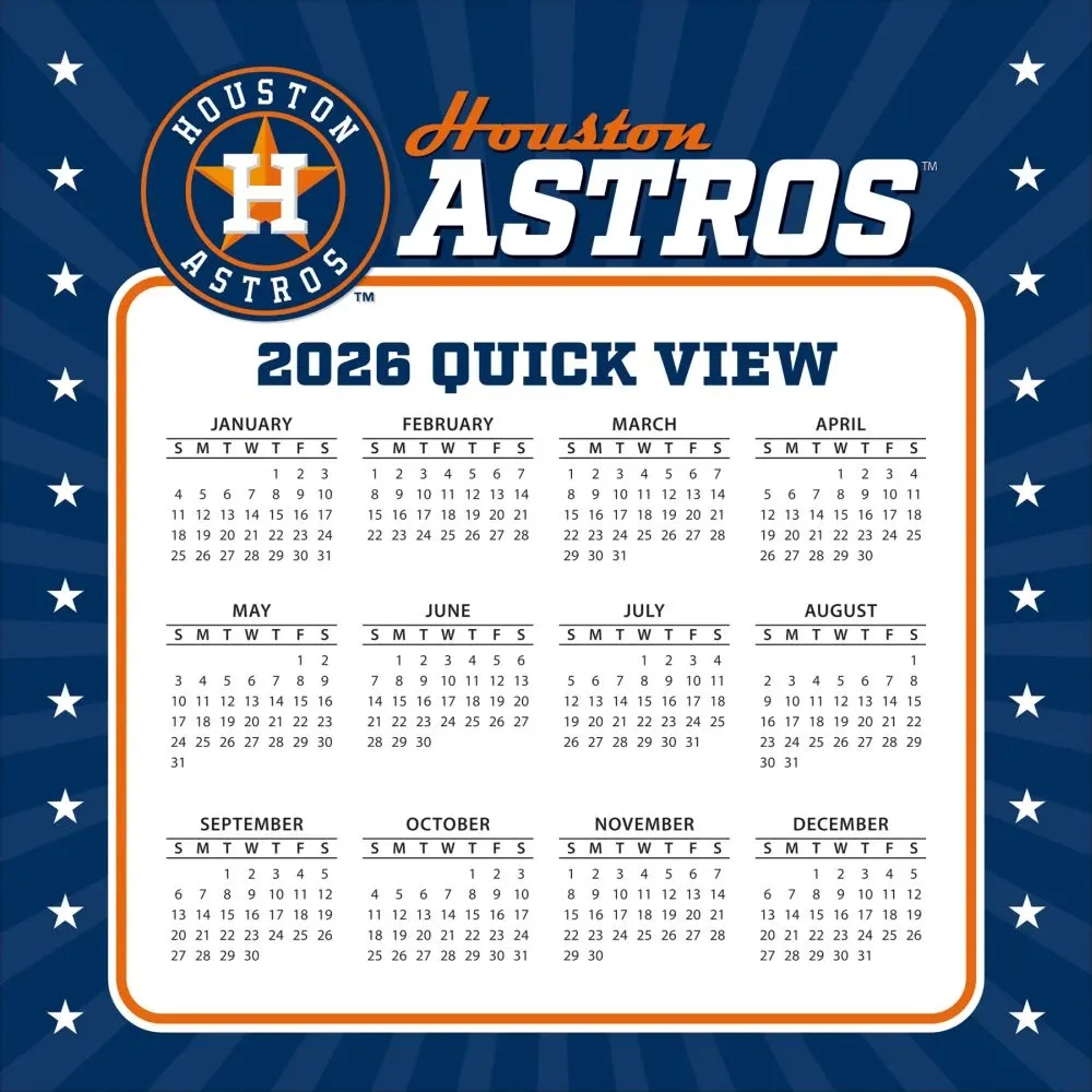 Astros Schedule 2026 Printable