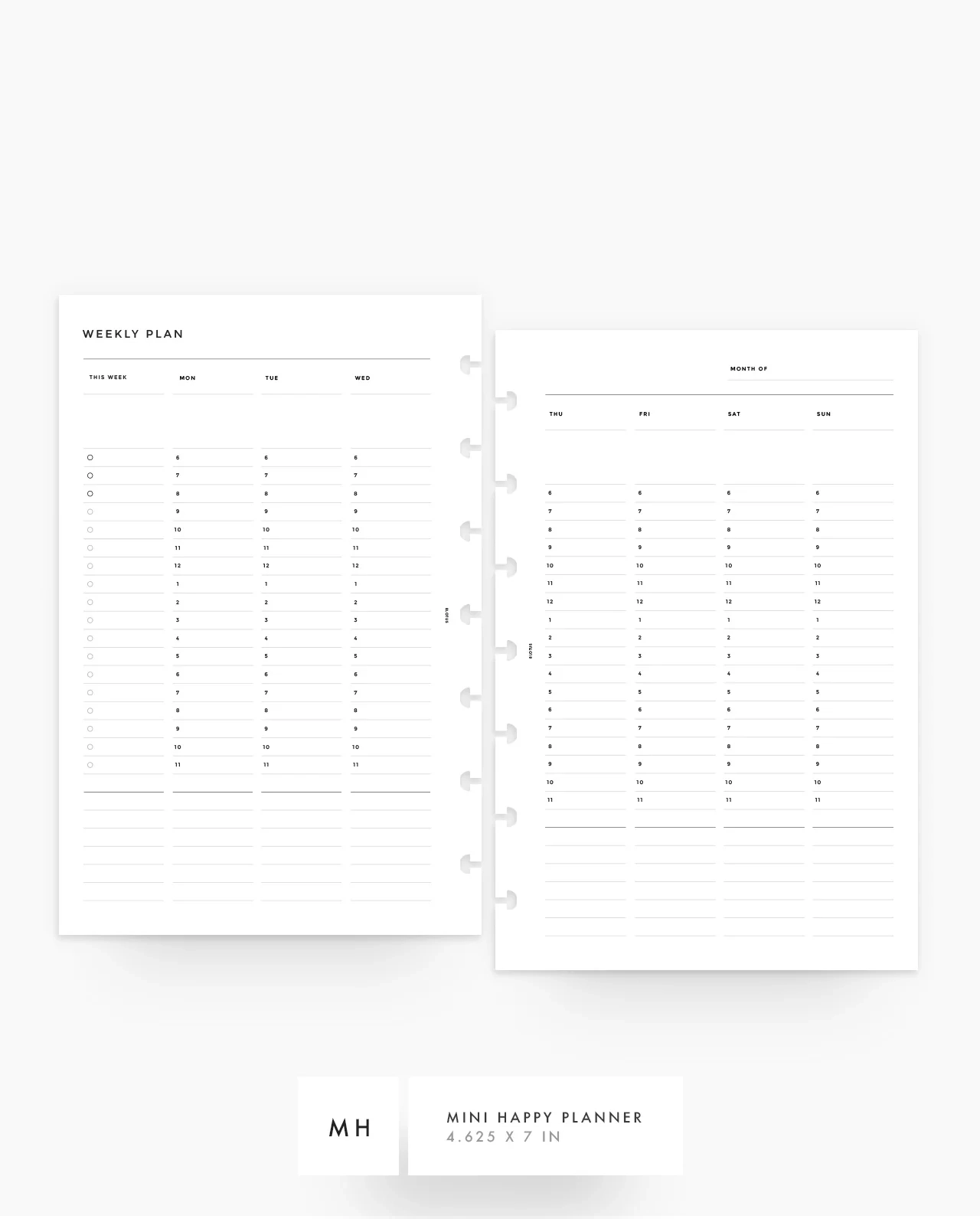 Happy Planner Printable Hourly
