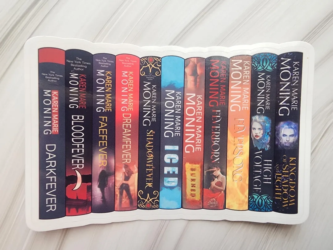 Moning s Fever Book Stack Sticker Fever Series Inspired Urban Fantasy Book Stack Mac Jericho Barron Fae Faeries Dublin Ireland KMM Etsy