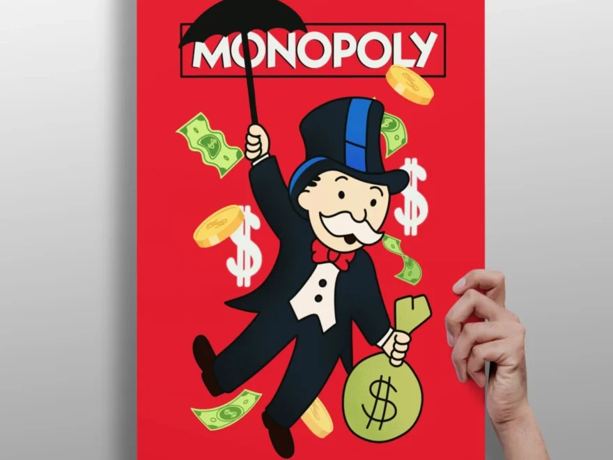 Monopoly Aluminum Print Insigne Art Design