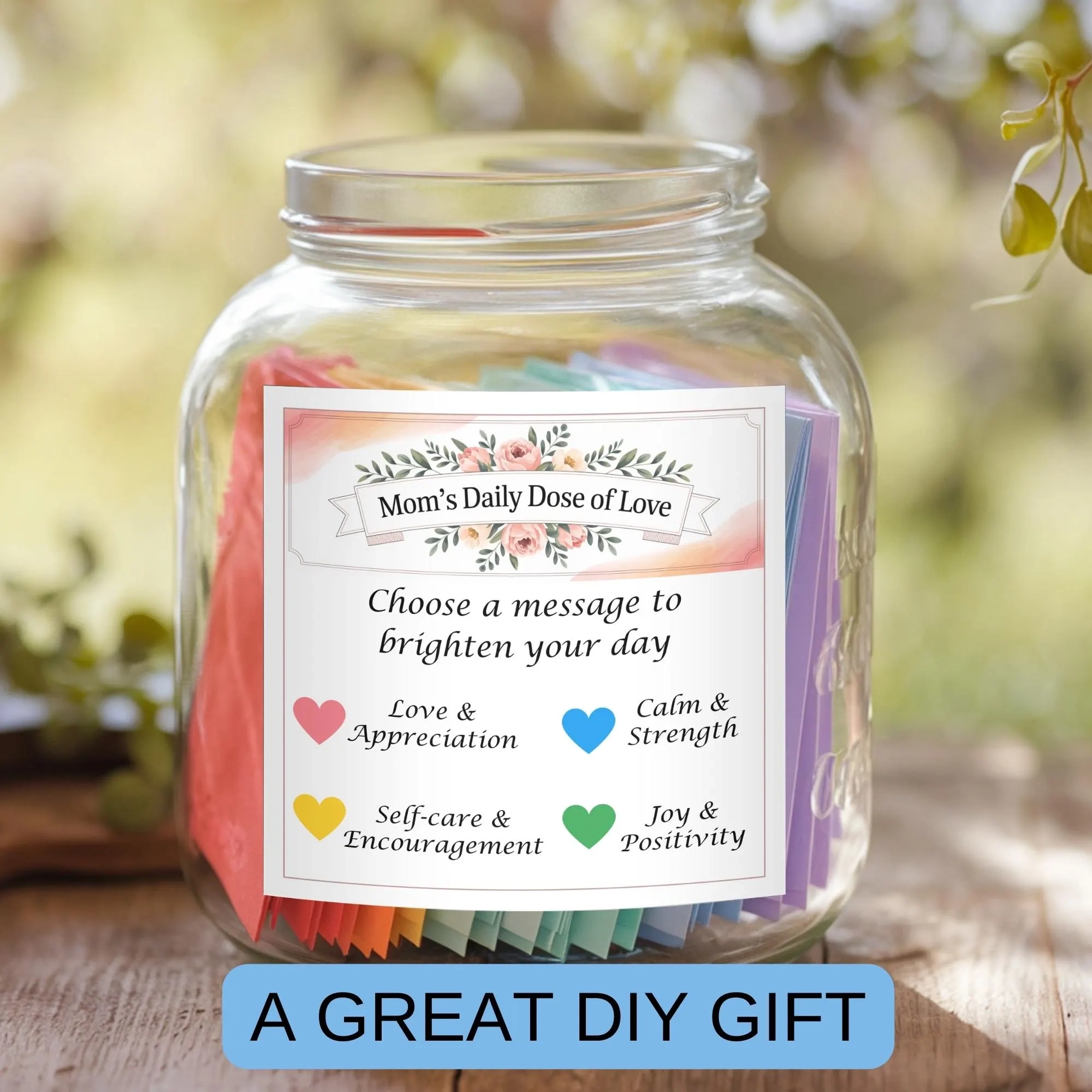 Encouragement Jar For Mothers Printable List