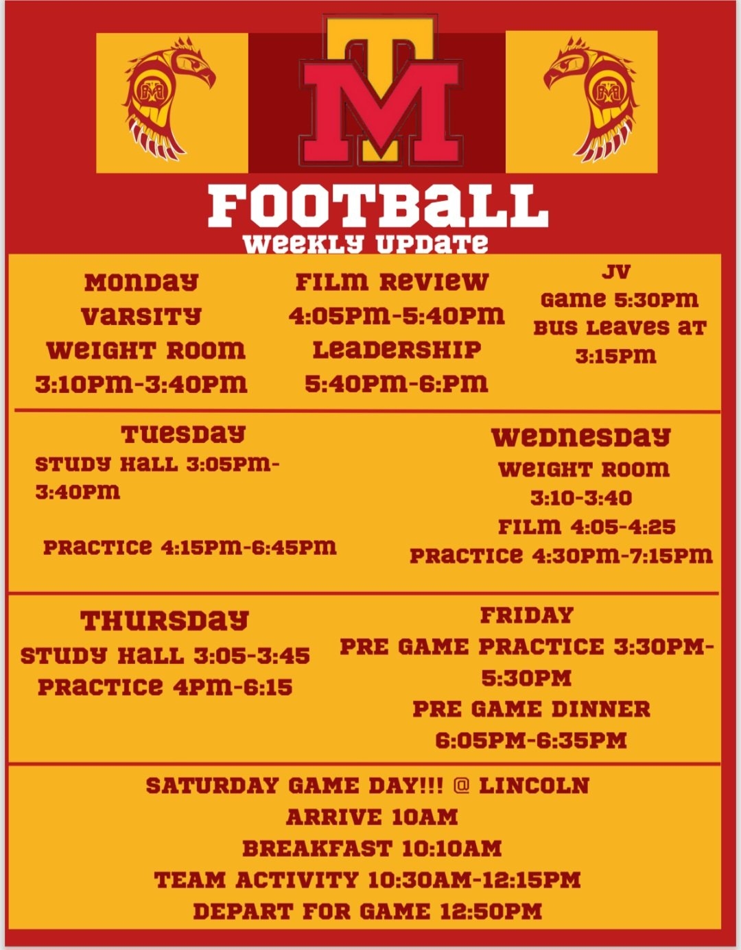 Printable Minnesota Gophers Football Schedule