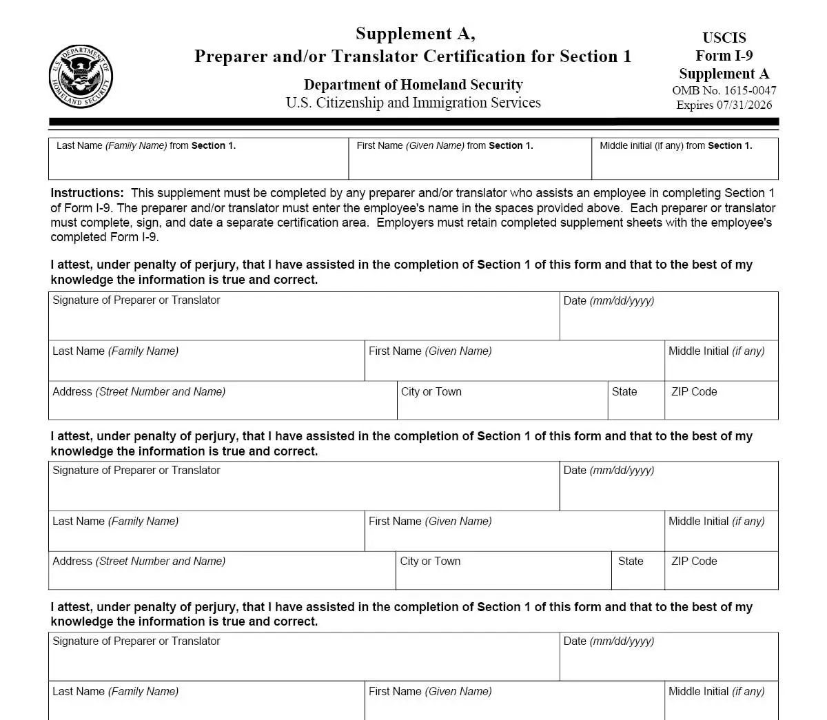 I9 Sheet 2026 Printable