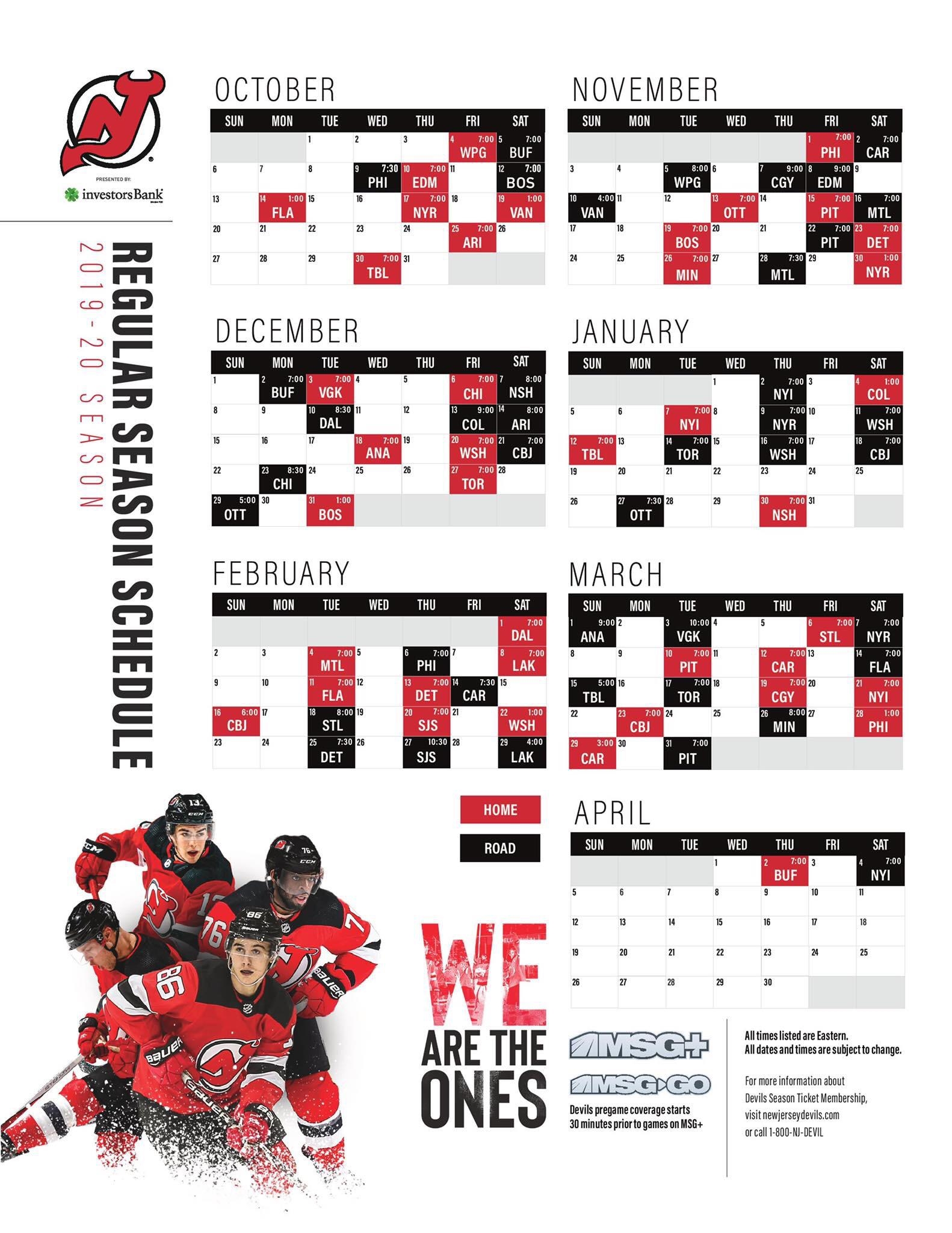 Nj Devils Schedule Printable New Jersey Devils 2023 Laurier 24