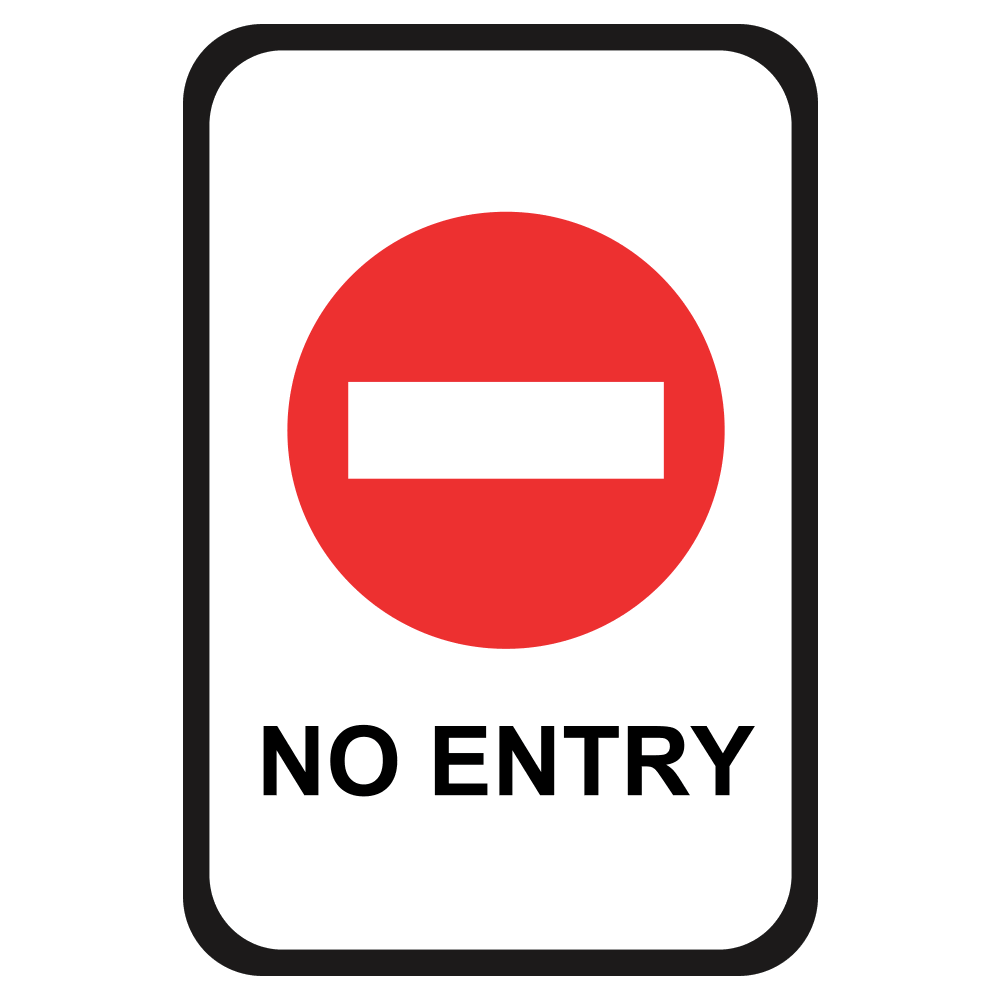 Printable Sign Saying No