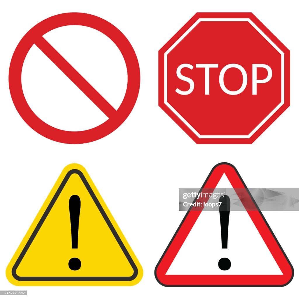 No Sign Hazard Warning Signs Stop Sign High Res Vector Graphic Getty Images
