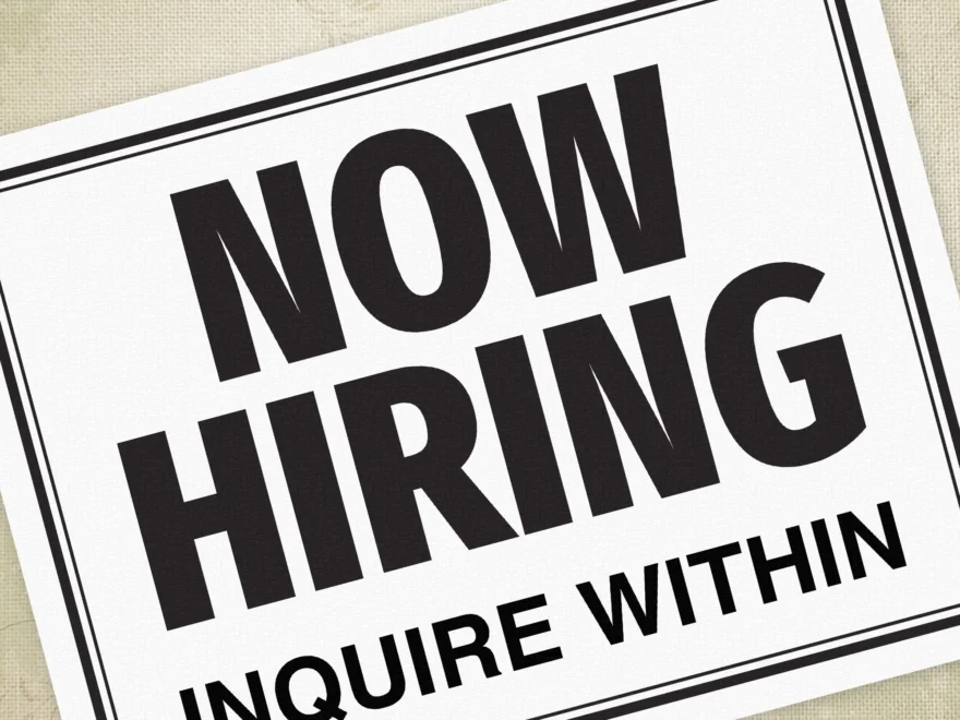 Now Hiring Printable Sign Editable