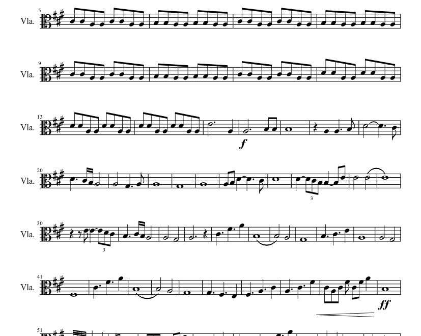 Now We Are Free Viola Sheet Music For Viola Solo MuseScore