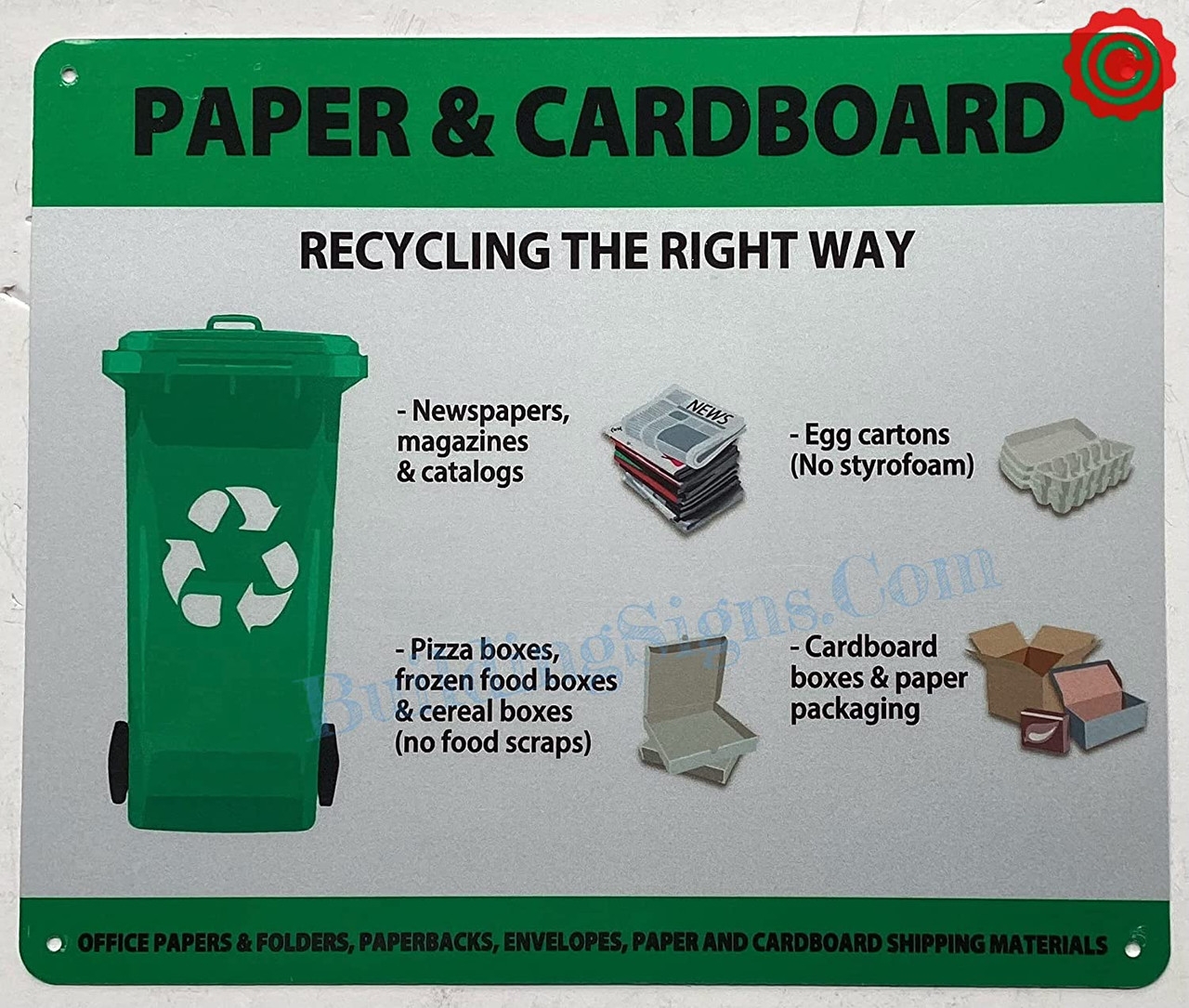 Free Printable Recyclables Exclusions Signs