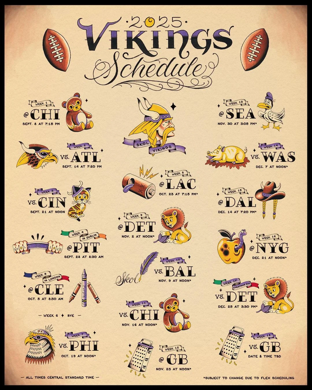 Mn Vikings Schedule Printable