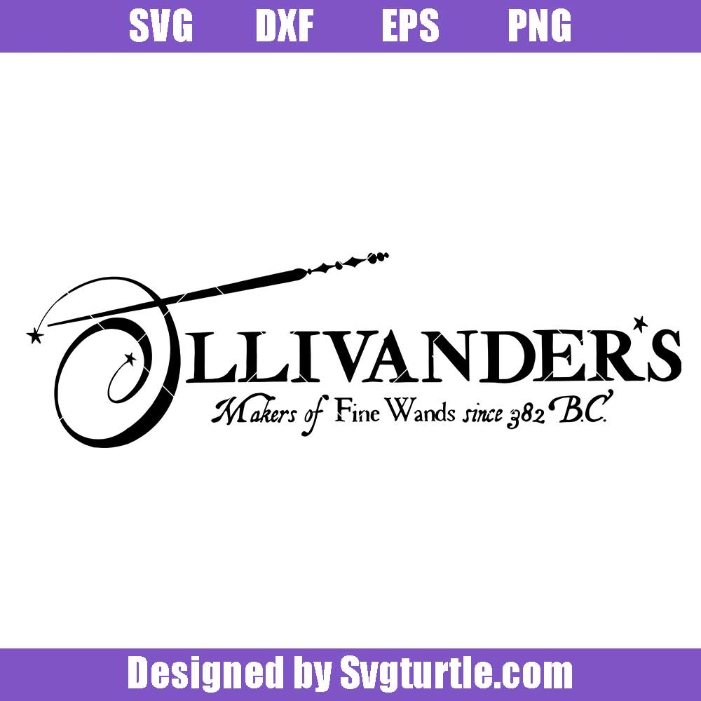 Ollivander s Wand Shop Sign Svg Harry Potter Svg